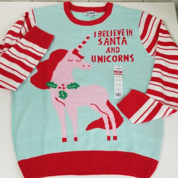 Unicorns Ugly Christmas Sweater Adults 